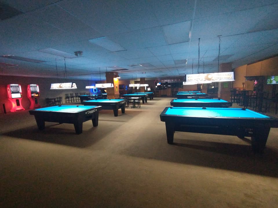 Axehouse Billiards pool hall exterior/interior